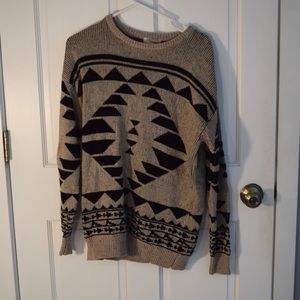 Forever 21 Printed Oversized Sweater